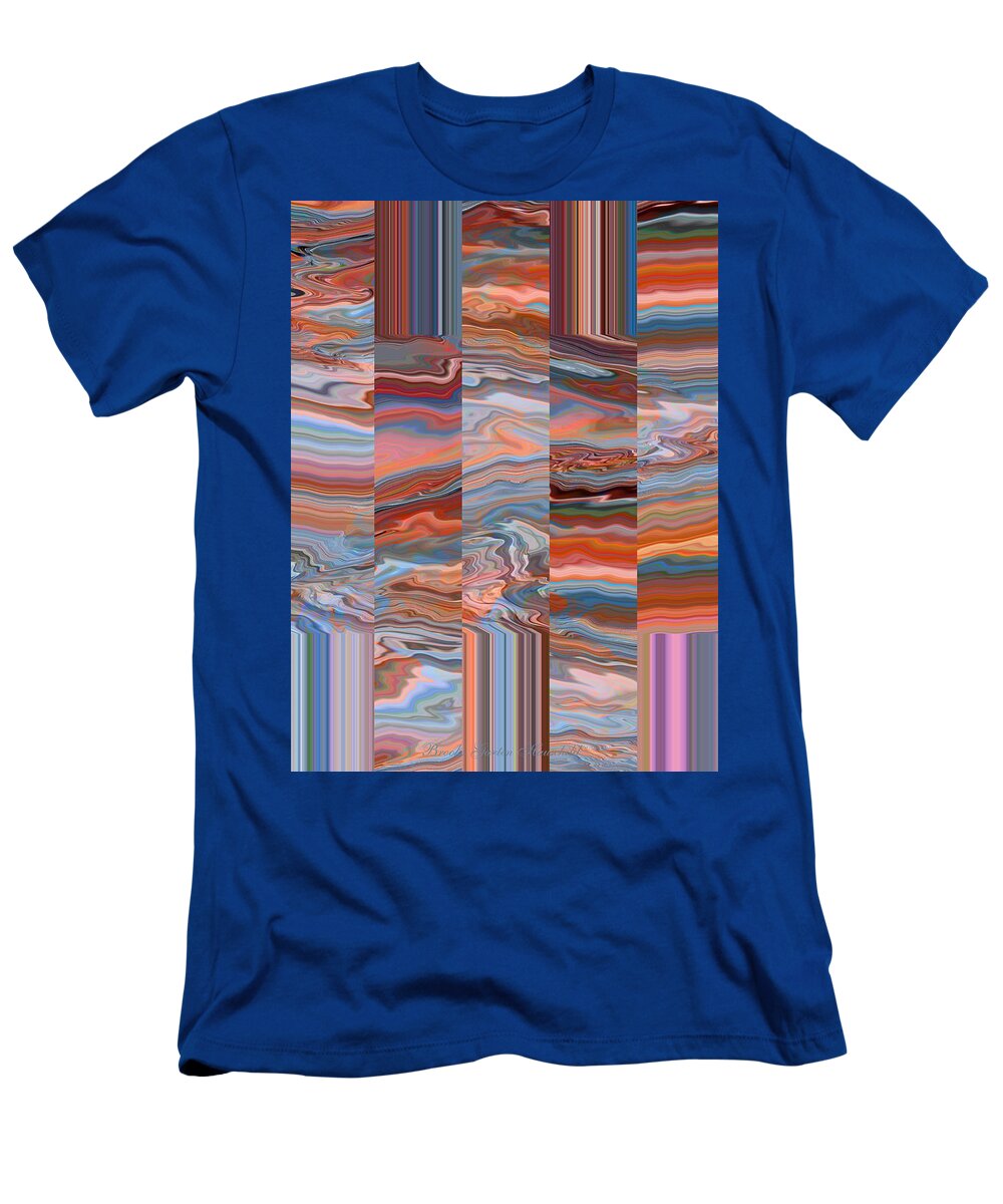 Street Art T-Shirt featuring the photograph Grate Art - Original Abstract Photography - Manipulated Photograph - Earth Toness by Brooks Garten Hauschild