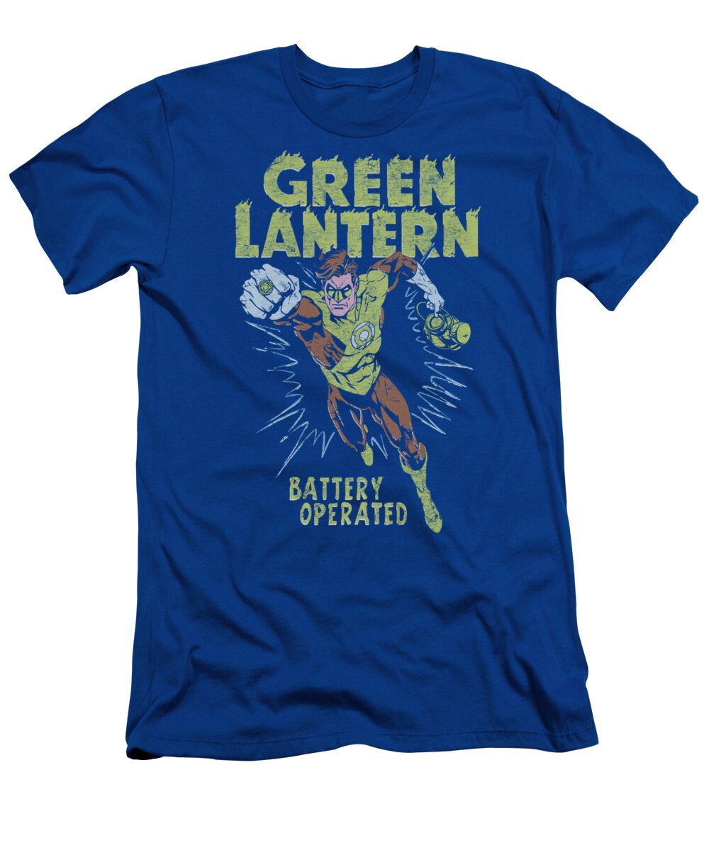 Green Lantern T-Shirt featuring the digital art Green Lantern - Fully Charged by Brand A