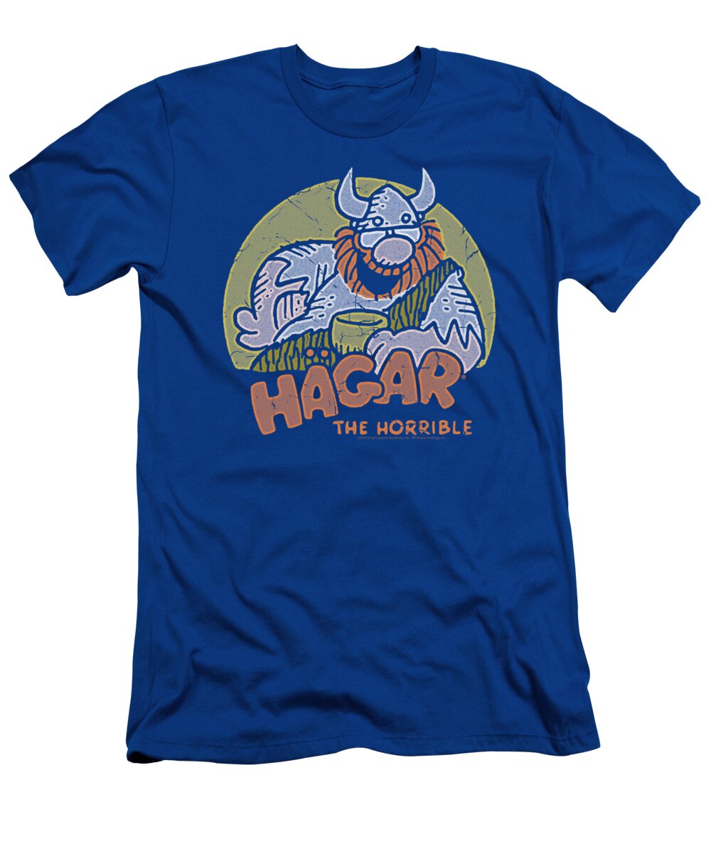  T-Shirt featuring the digital art Hagar The Horrible - Hagar Circle by Brand A