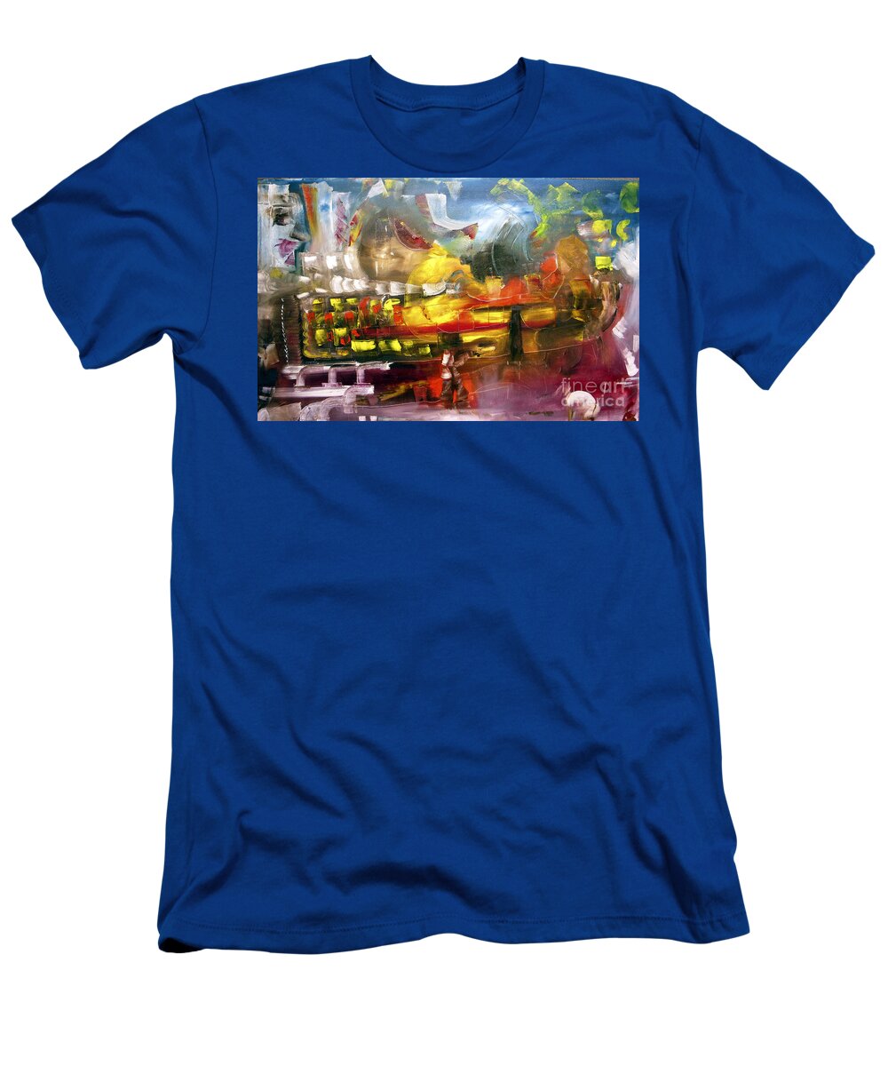 Money T-Shirt featuring the painting Have And Have Not by James Lavott