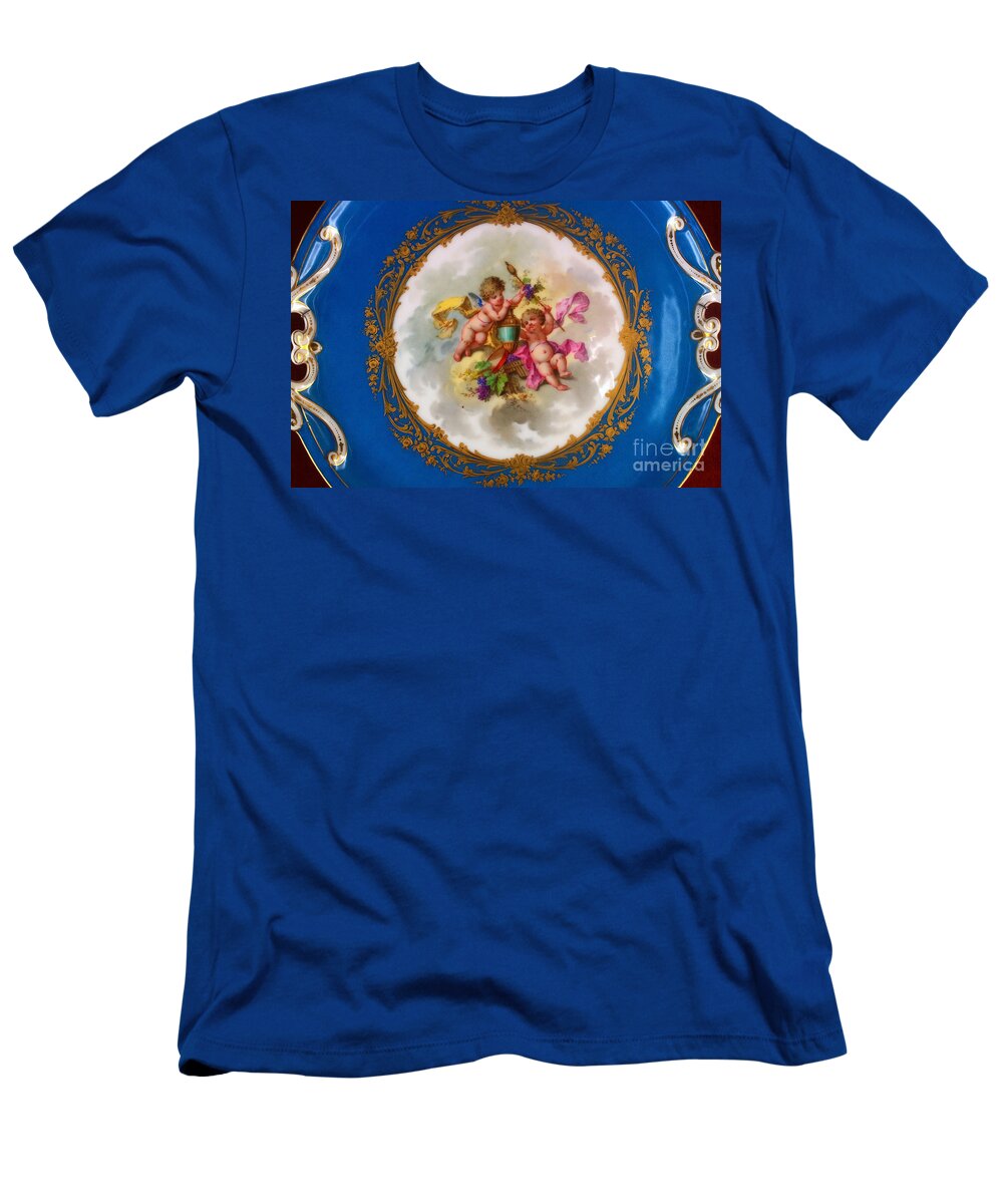 Europe T-Shirt featuring the photograph historic china plate from Lithuania 3 by Rudi Prott