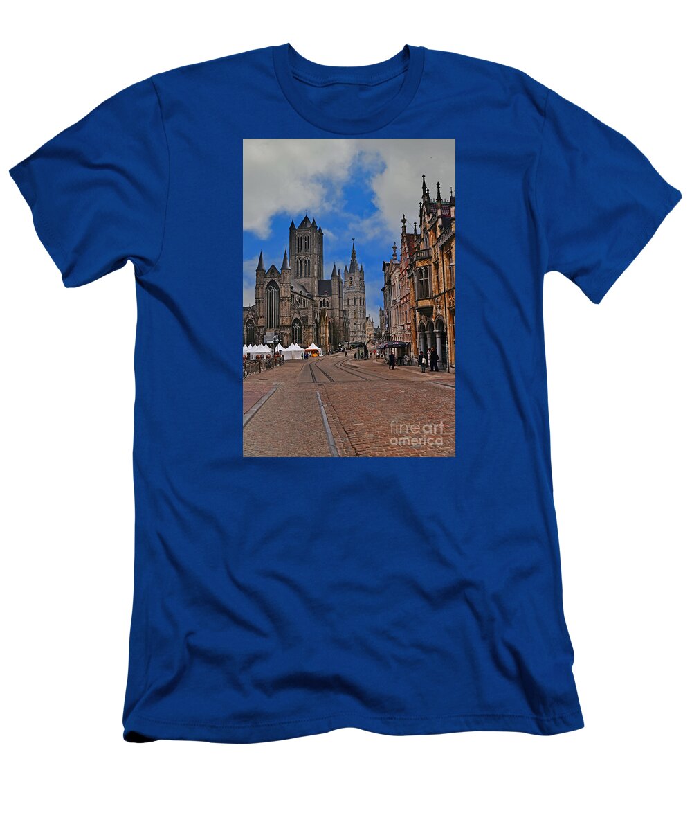 Travel T-Shirt featuring the photograph Historical Ghent by Elvis Vaughn