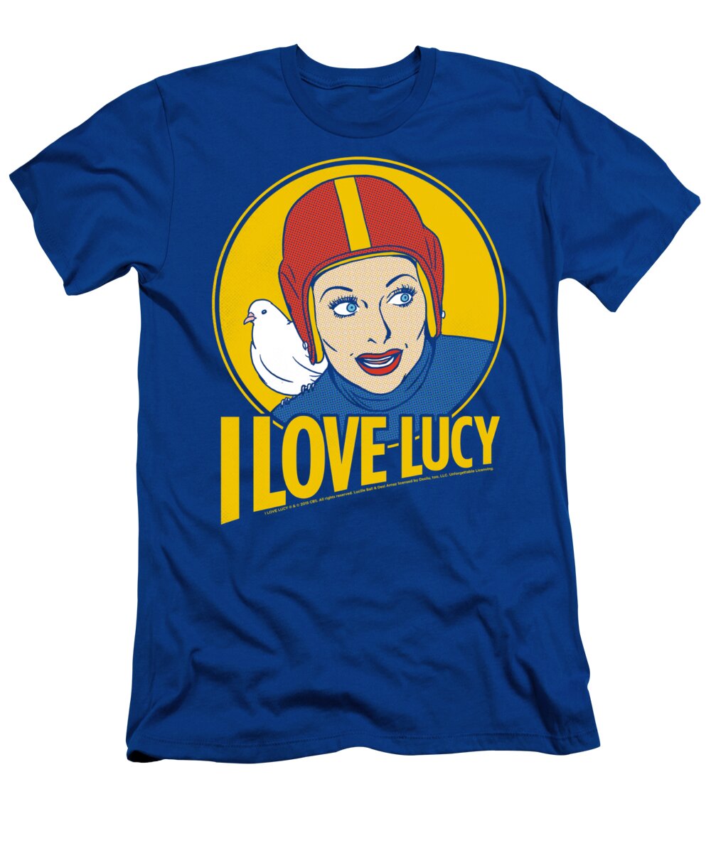  T-Shirt featuring the digital art I Love Lucy - Lb Super Comic by Brand A