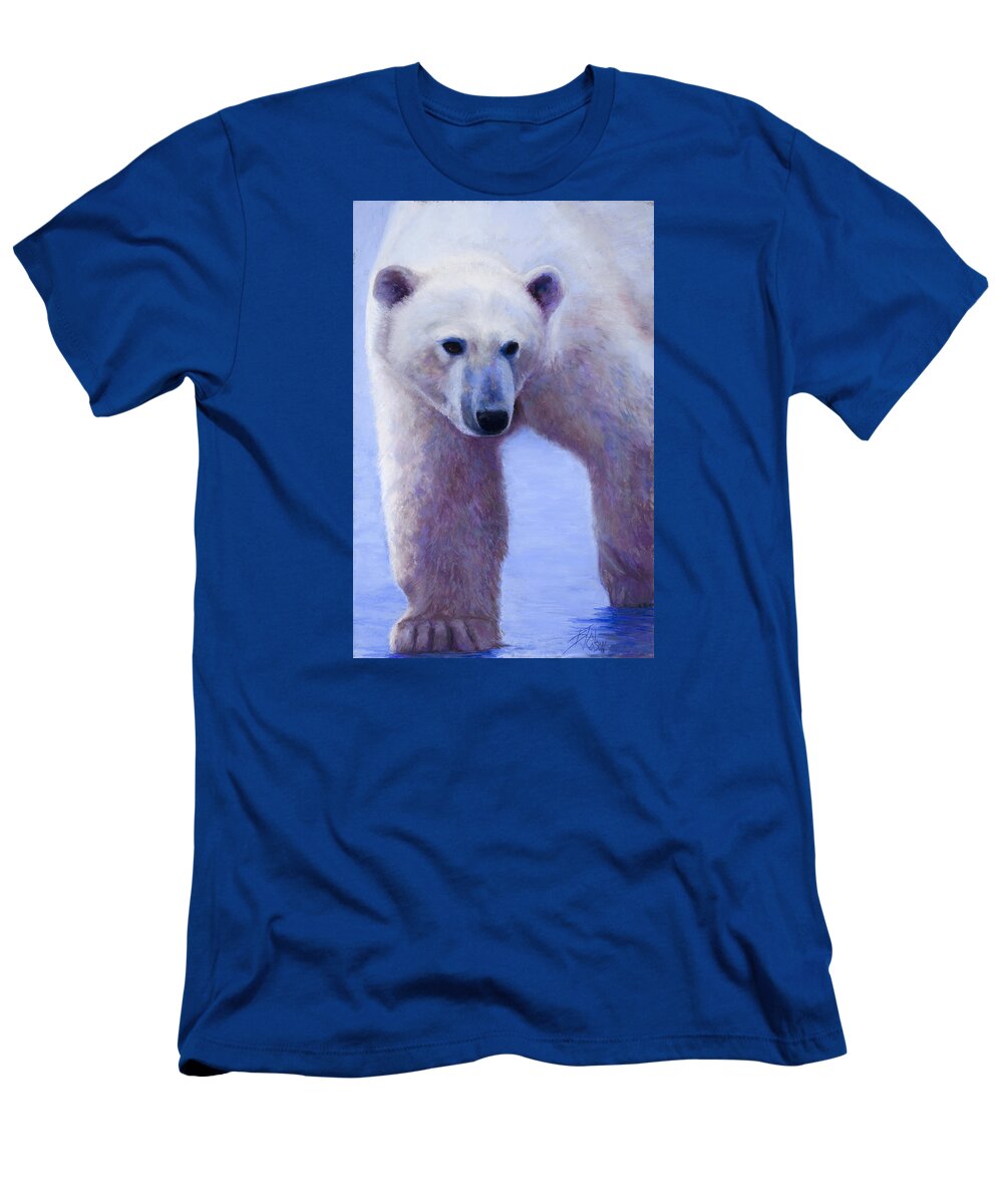 Polar Bear T-Shirt featuring the painting In Search of by Billie Colson
