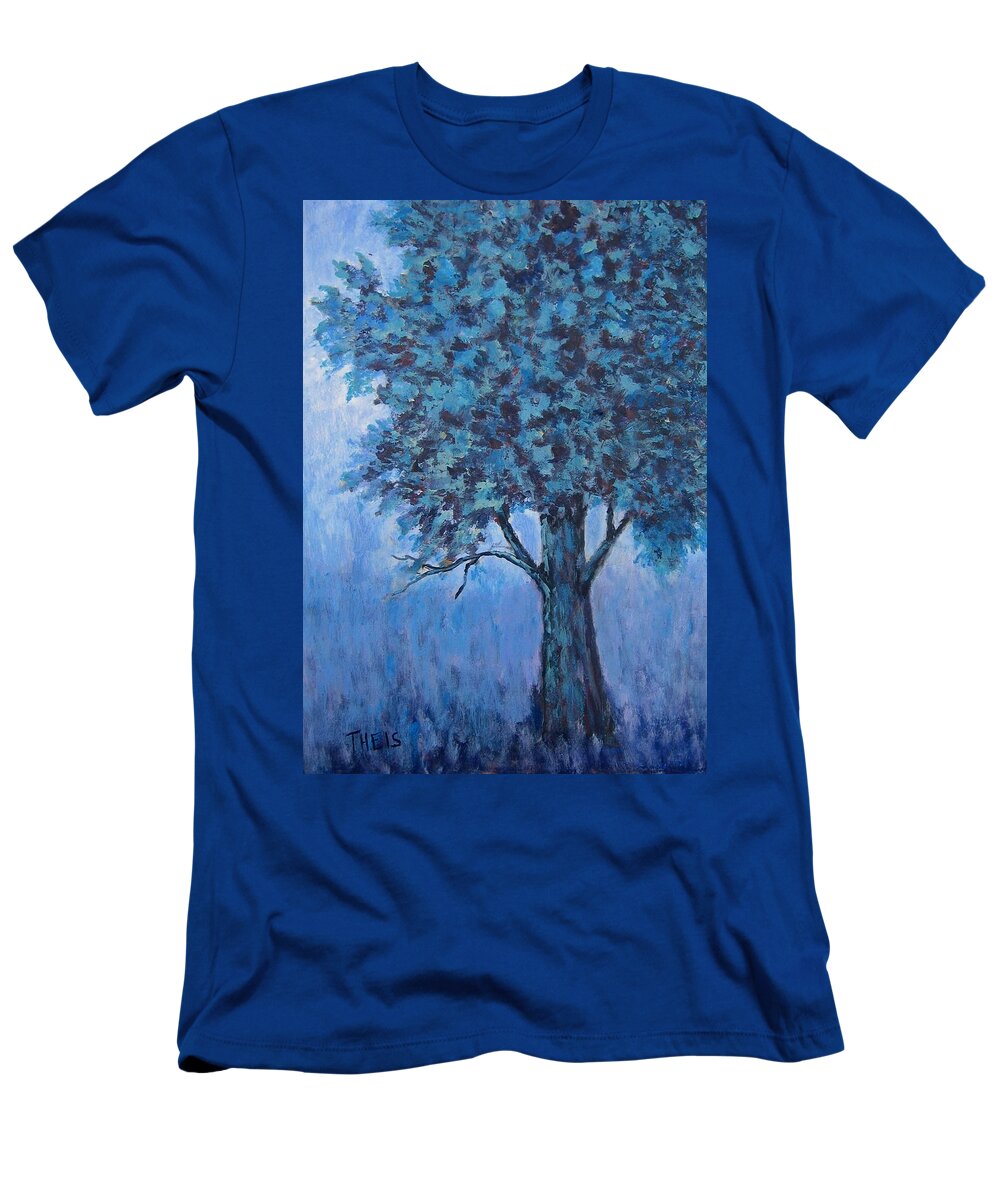 Trees T-Shirt featuring the painting In the Mist by Suzanne Theis