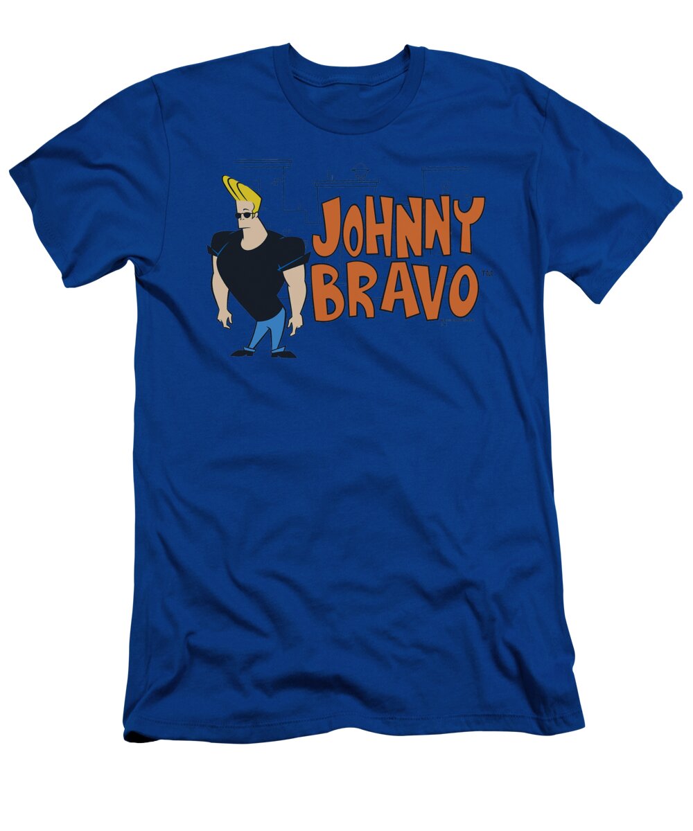 Johnny Bravo T-Shirt featuring the digital art Johnny Bravo - Johnny Logo by Brand A