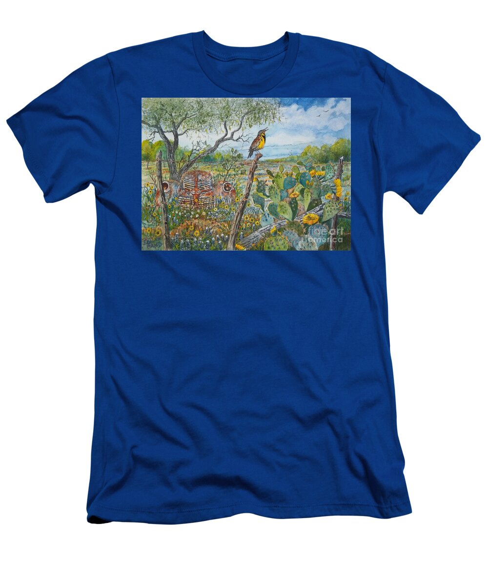 Wildlife T-Shirt featuring the painting Spring Time by Don n Leonora Hand
