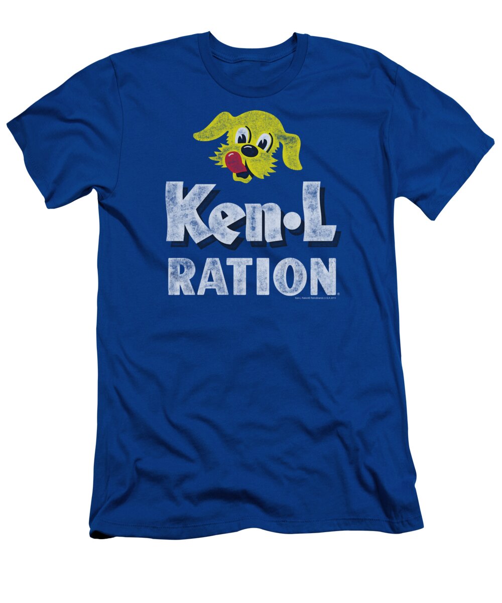 Ken L Ration T-Shirt featuring the digital art Ken L Ration - Distressed Logo by Brand A