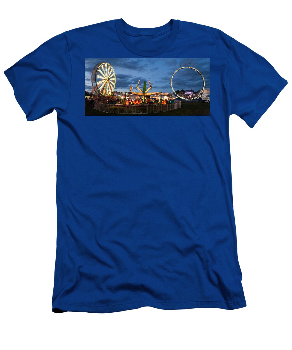  T-Shirt featuring the photograph Kimberton Fair panorama by Michael Porchik