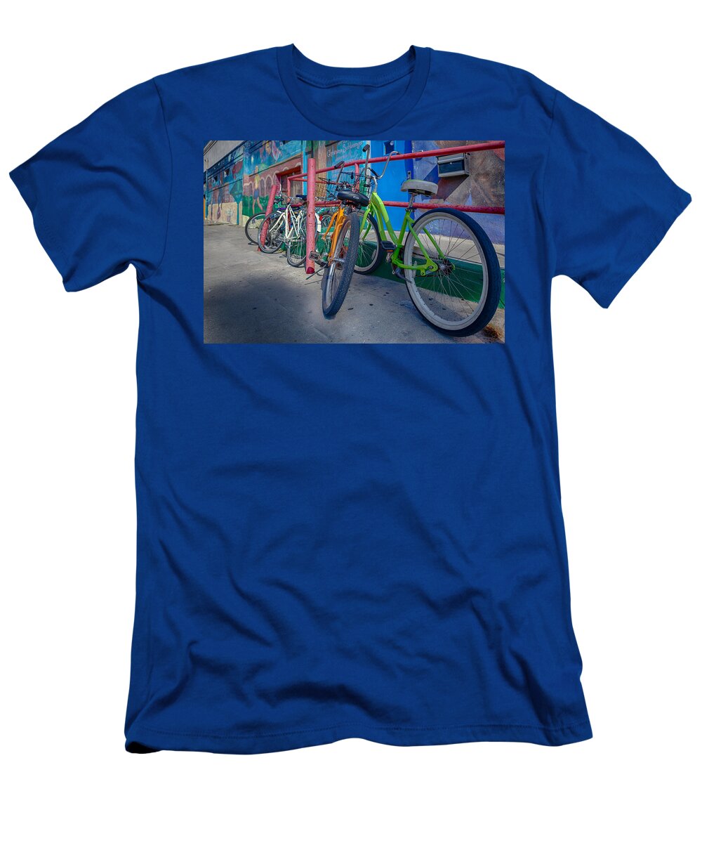 Bicycle T-Shirt featuring the photograph Line em up by Scott Campbell