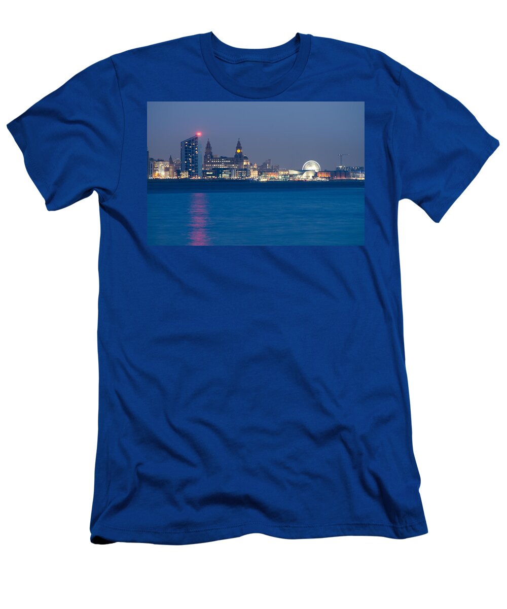 3 Graces T-Shirt featuring the photograph Liverpool Waterfront by Spikey Mouse Photography