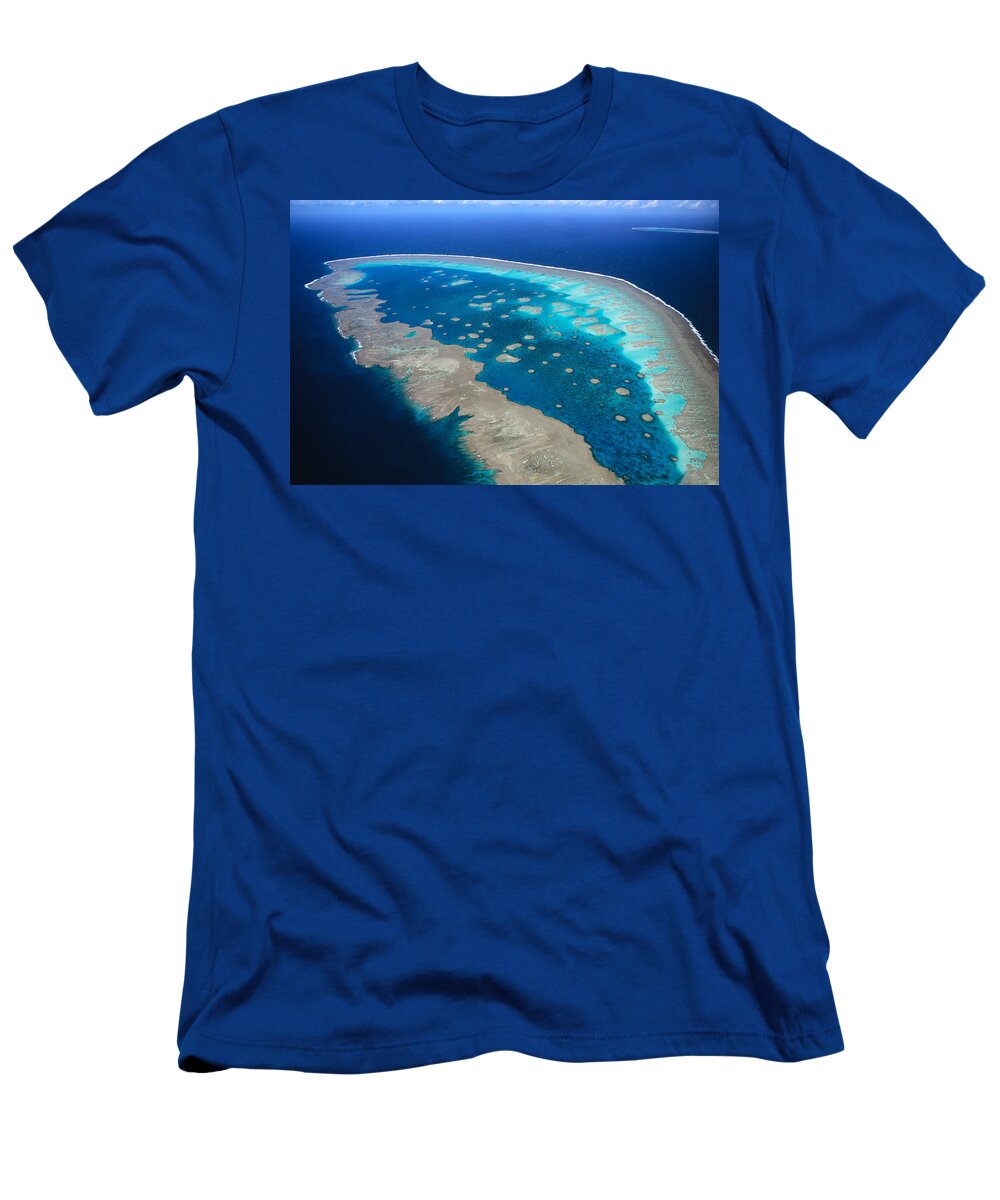 Feb0514 T-Shirt featuring the photograph Llewellyn Reef Great Barrier Reef by D. & E. Parer-Cook