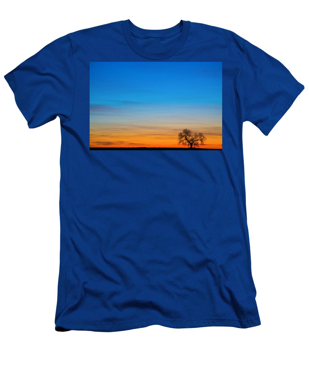 Tree T-Shirt featuring the photograph Lonely Tree on the Plains by James BO Insogna