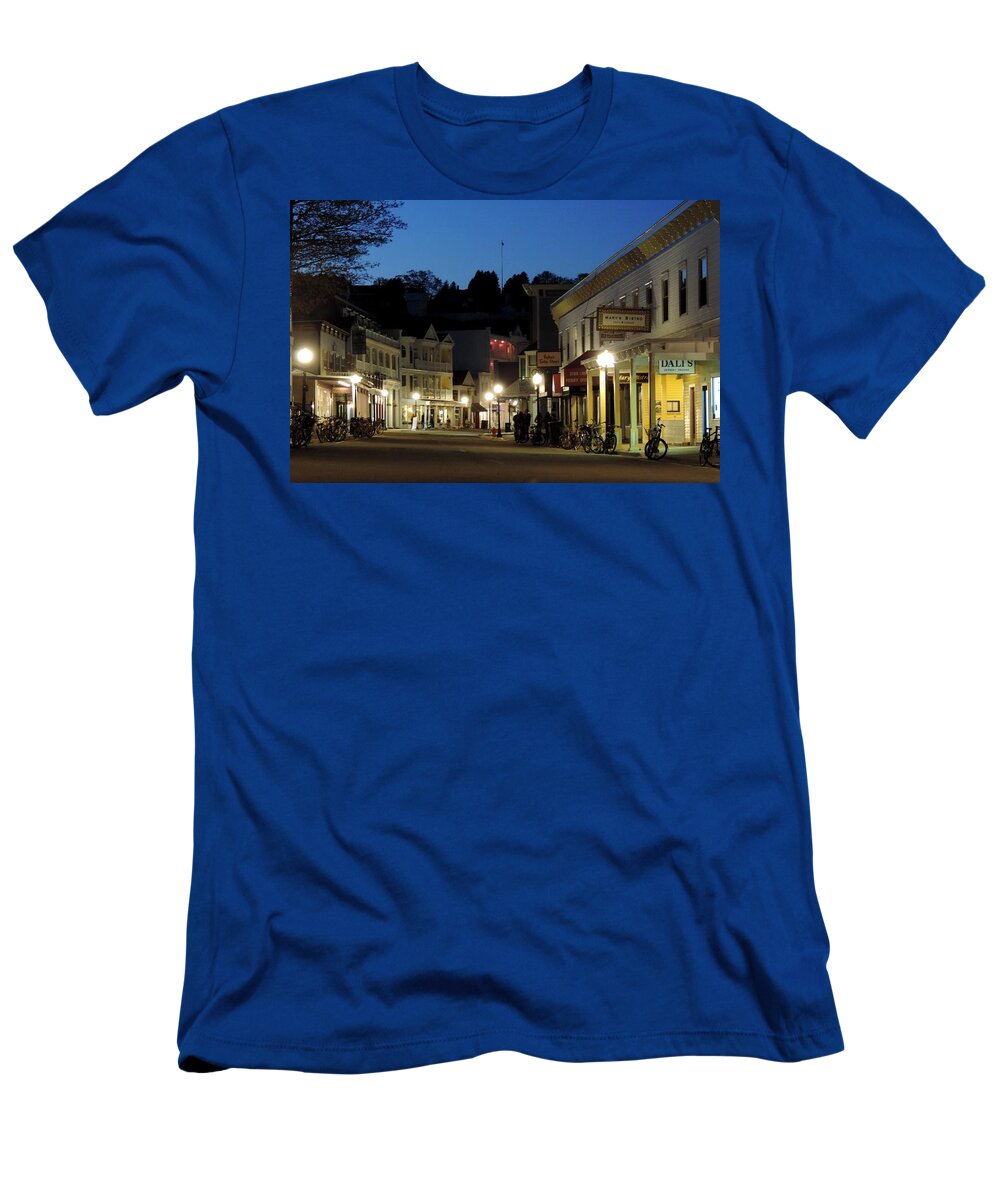 Mackinac Island T-Shirt featuring the photograph Mackinac Island at 10PM by Keith Stokes