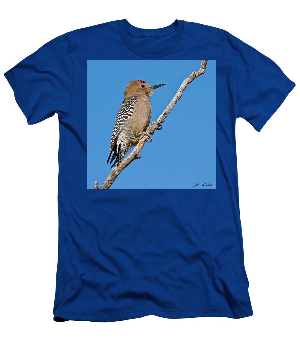Animal T-Shirt featuring the photograph Male Gila Woodpecker by Jeff Goulden
