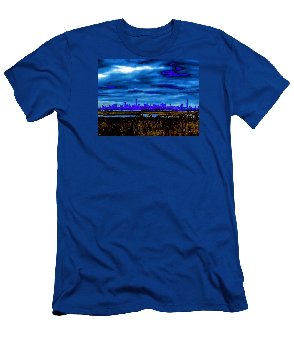 Abstract T-Shirt featuring the photograph Manhattan Project by Michael Nowotny