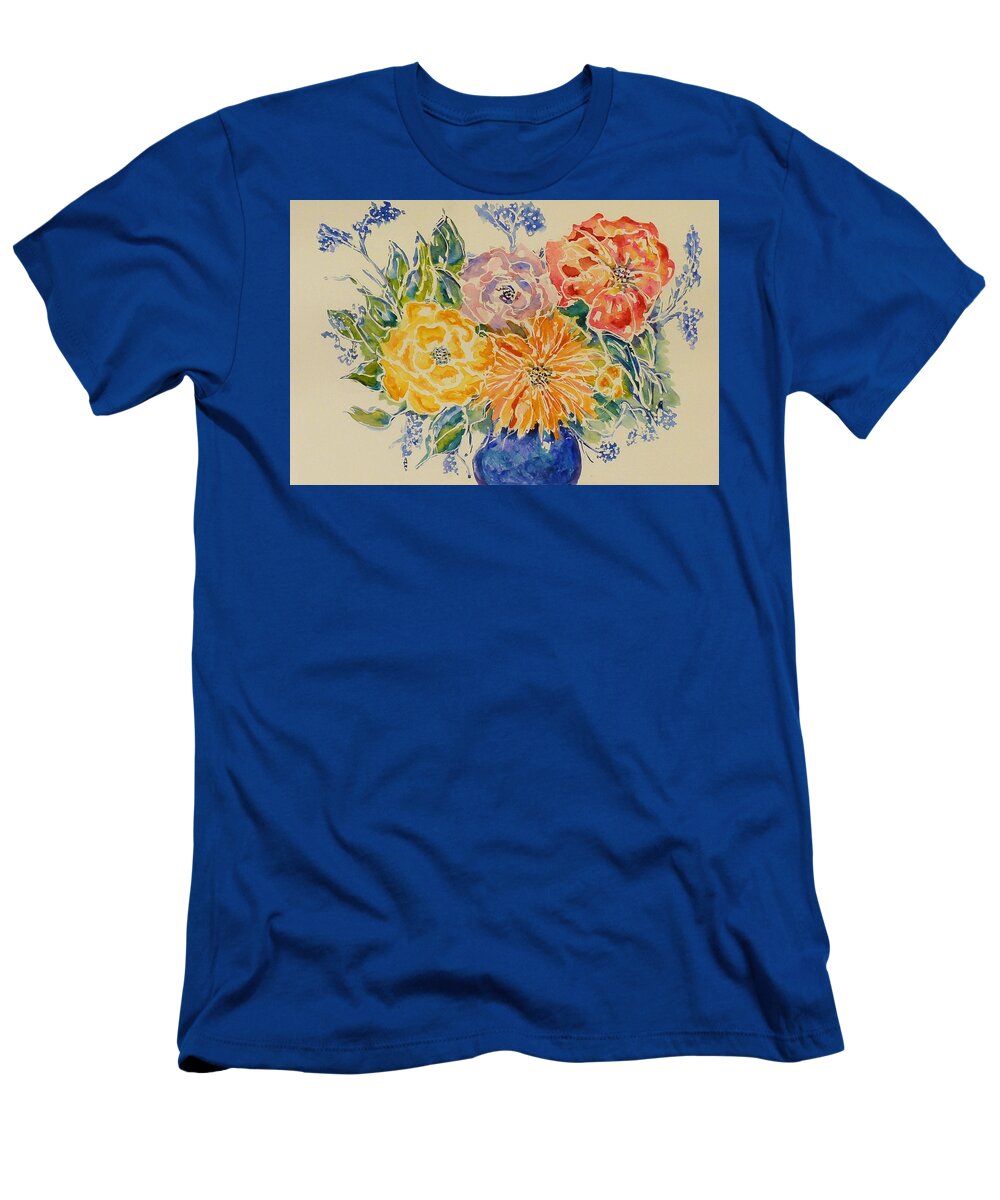 Floral T-Shirt featuring the painting Bouquet of Love by Kim Shuckhart Gunns