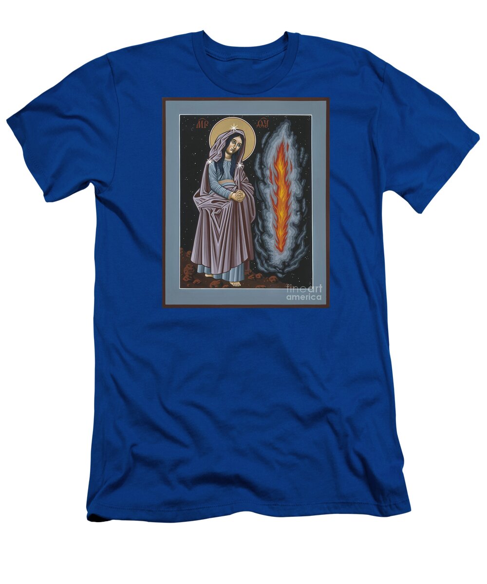 Mother Of God T-Shirt featuring the painting Mother of God of Kosovo 087 by William Hart McNichols