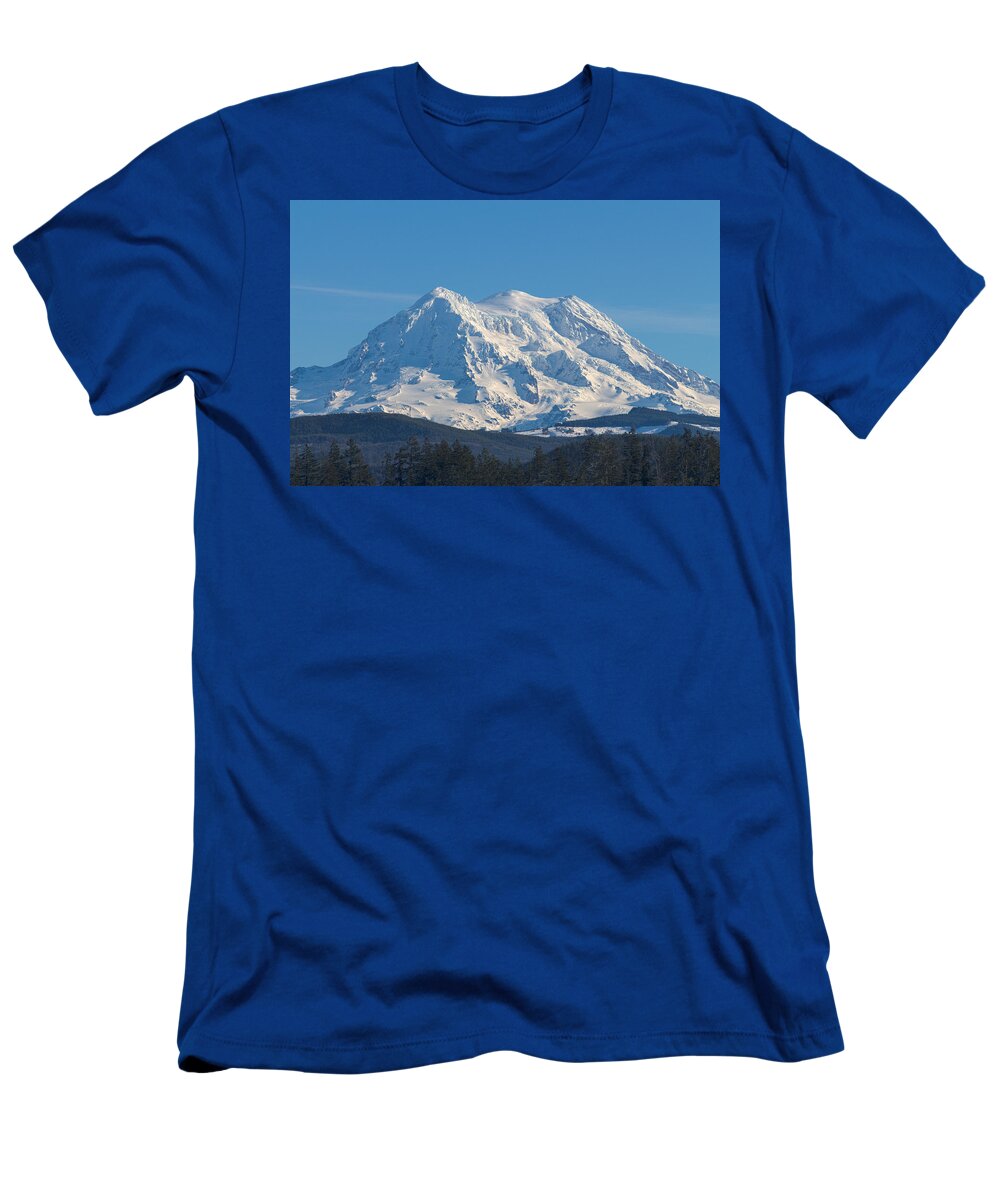 Mt. Rainier T-Shirt featuring the photograph Mount Rainier by David Gleeson