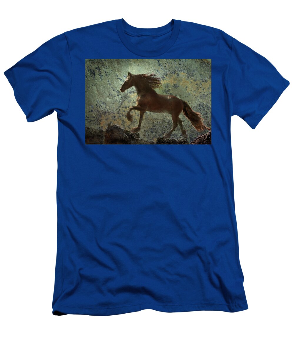 Regal Horses T-Shirt featuring the photograph Mountain Majesty by Melinda Hughes-Berland