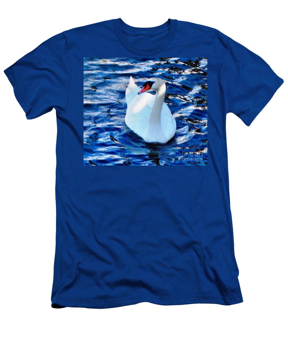 Swan T-Shirt featuring the photograph Mute Swan by Judy Palkimas