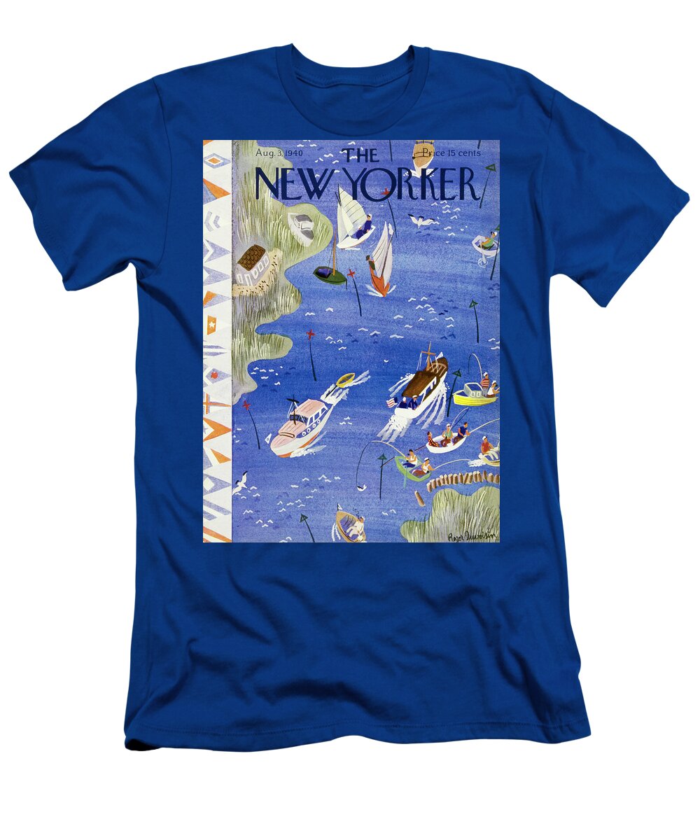 Sport T-Shirt featuring the painting New Yorker August 3 1940 by Roger Duvoisin