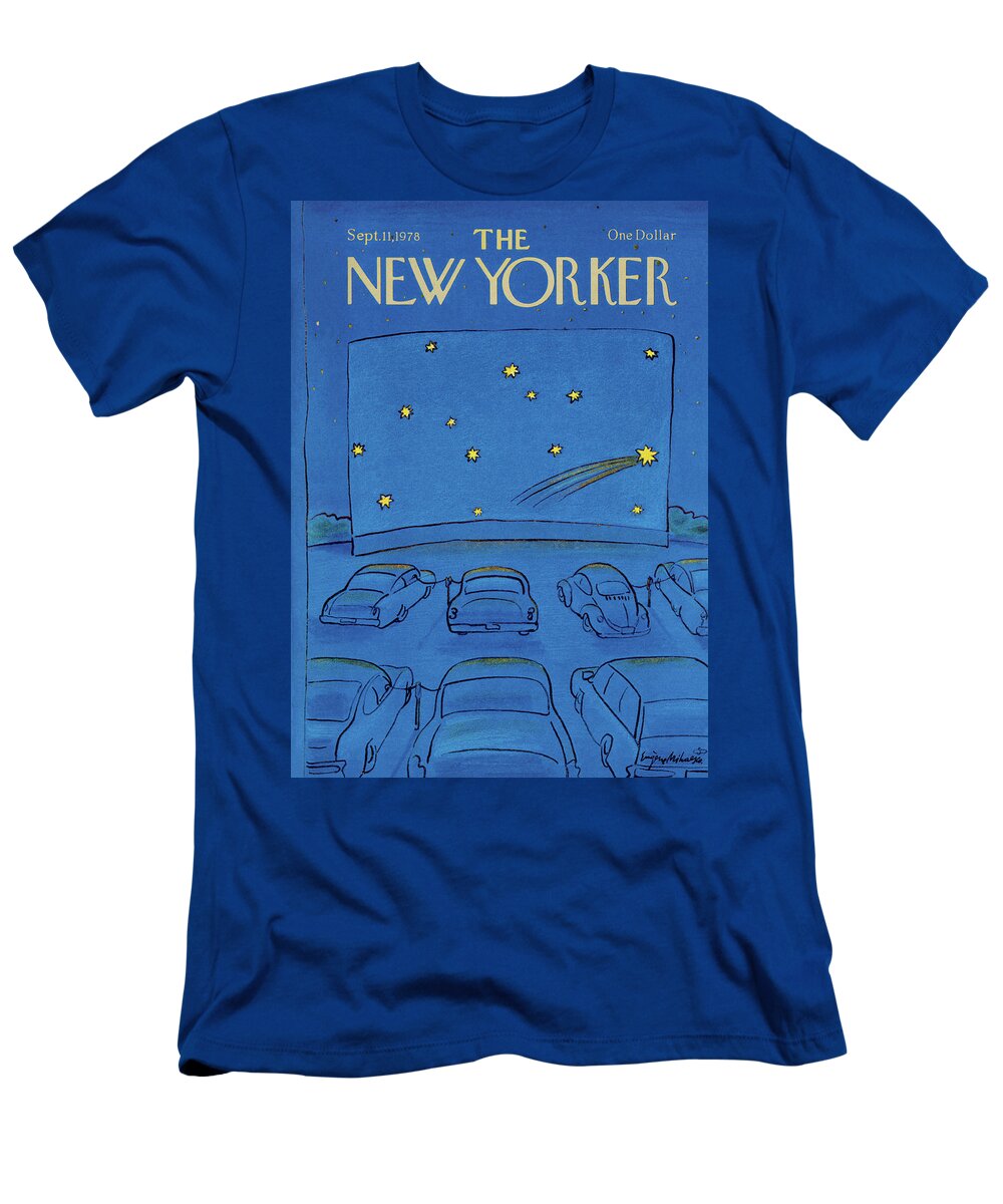 Eugene Mihaesco Emi T-Shirt featuring the painting New Yorker September 11th, 1978 by Eugene Mihaesco