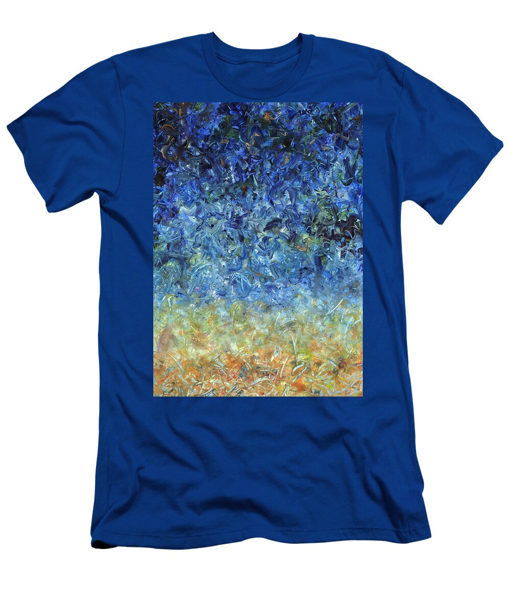 Abstract T-Shirt featuring the painting Paint number 59 by James W Johnson