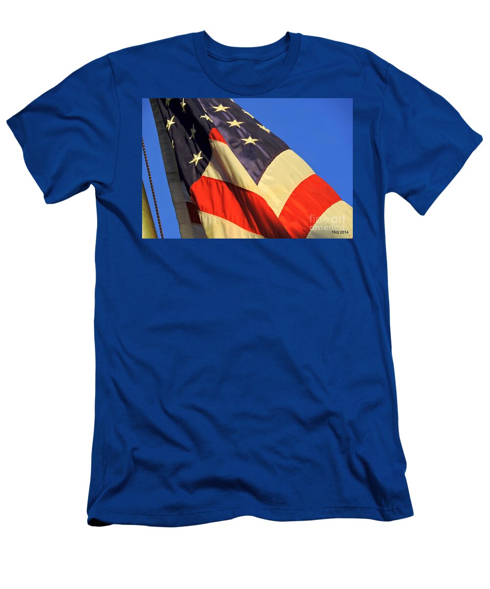 American Flag T-Shirt featuring the photograph Patriotism by Tami Quigley