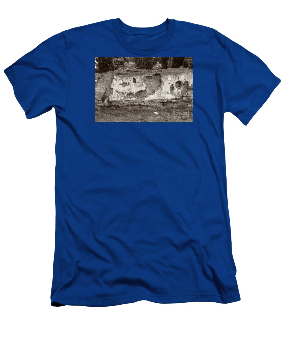 Italy T-Shirt featuring the photograph Porta Romana in Sepia by Prints of Italy