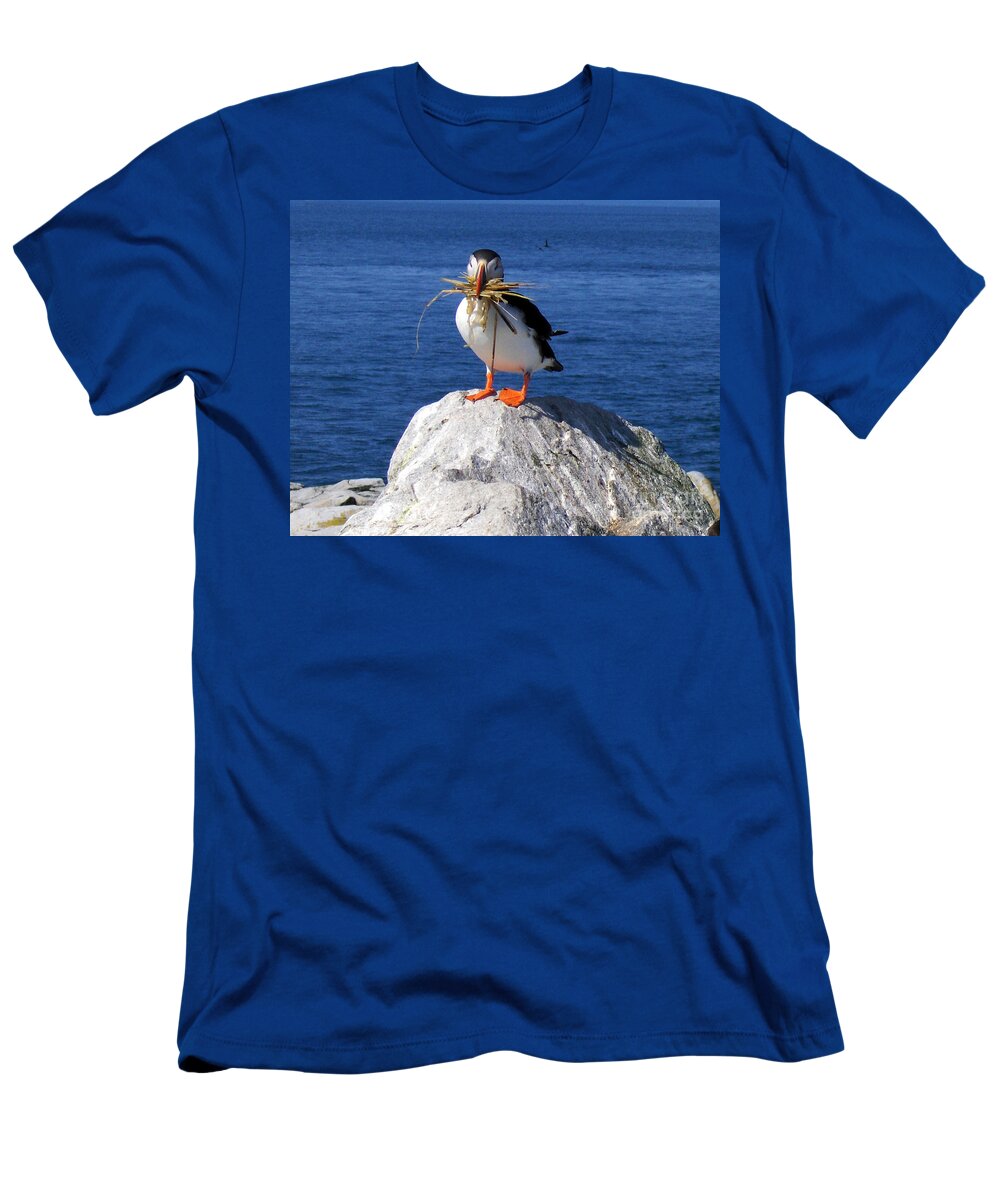 Puffin T-Shirt featuring the photograph Puffin No.2 by John Greco