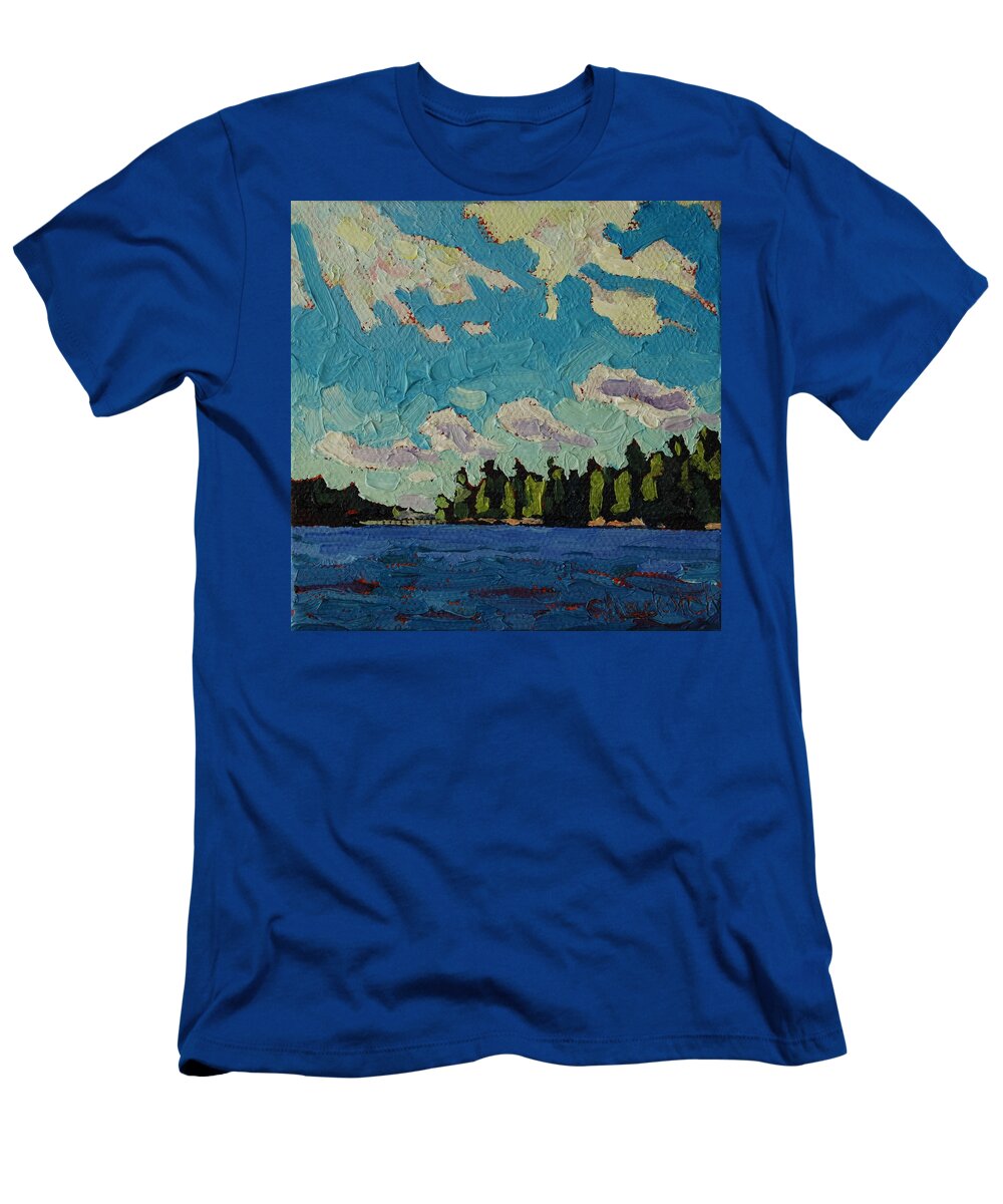 Chadwick T-Shirt featuring the painting Reach to Grippen by Phil Chadwick