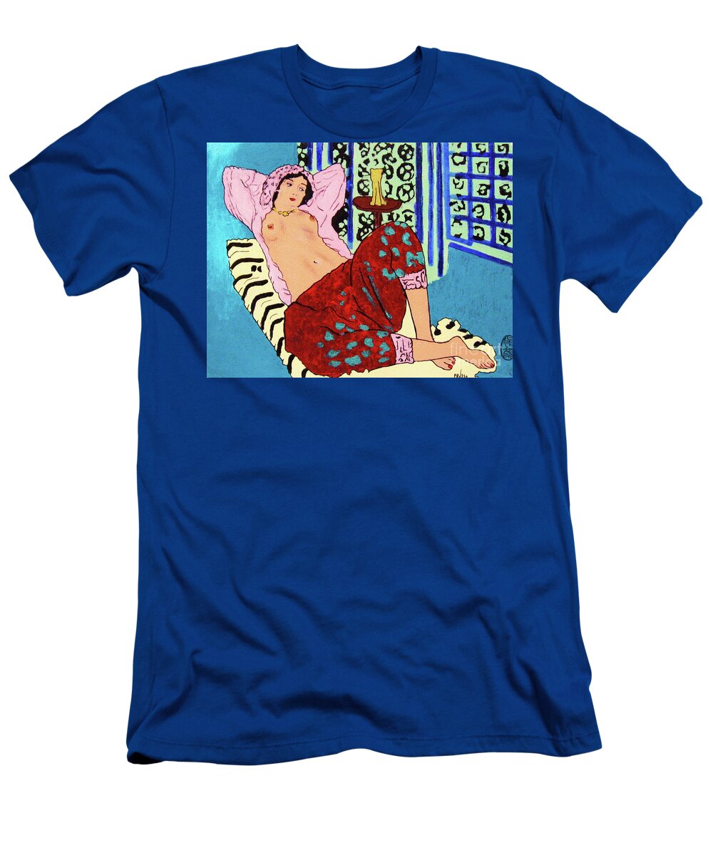 Original: Reproduction T-Shirt featuring the painting Remembering Matisse by Thea Recuerdo