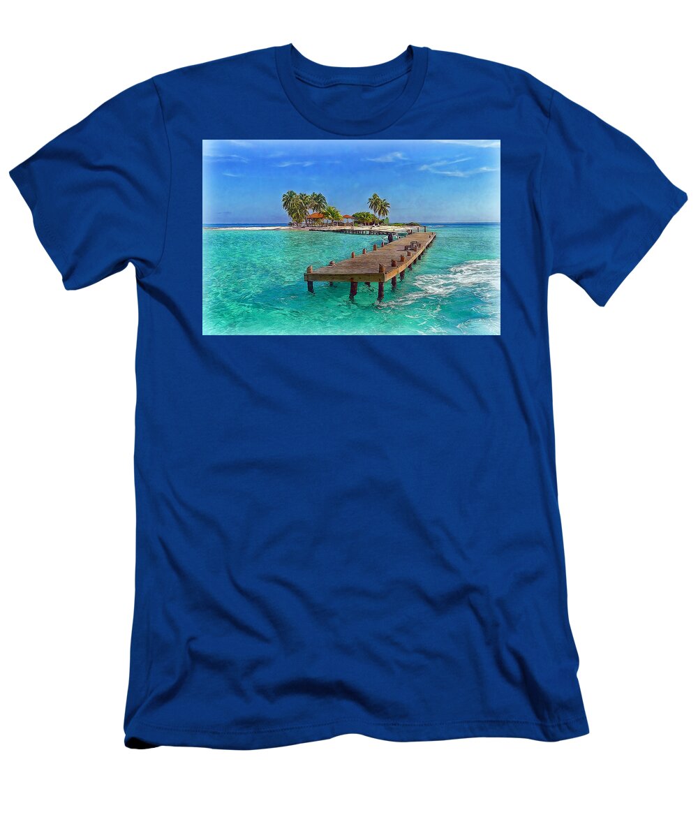Caribbean T-Shirt featuring the photograph Robinson Island by Hanny Heim