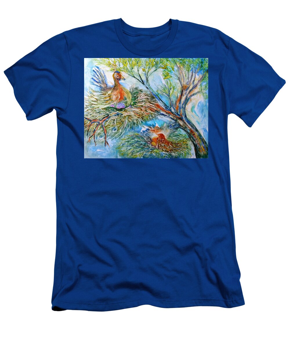 Ksg T-Shirt featuring the painting Room with a View by Kim Shuckhart Gunns