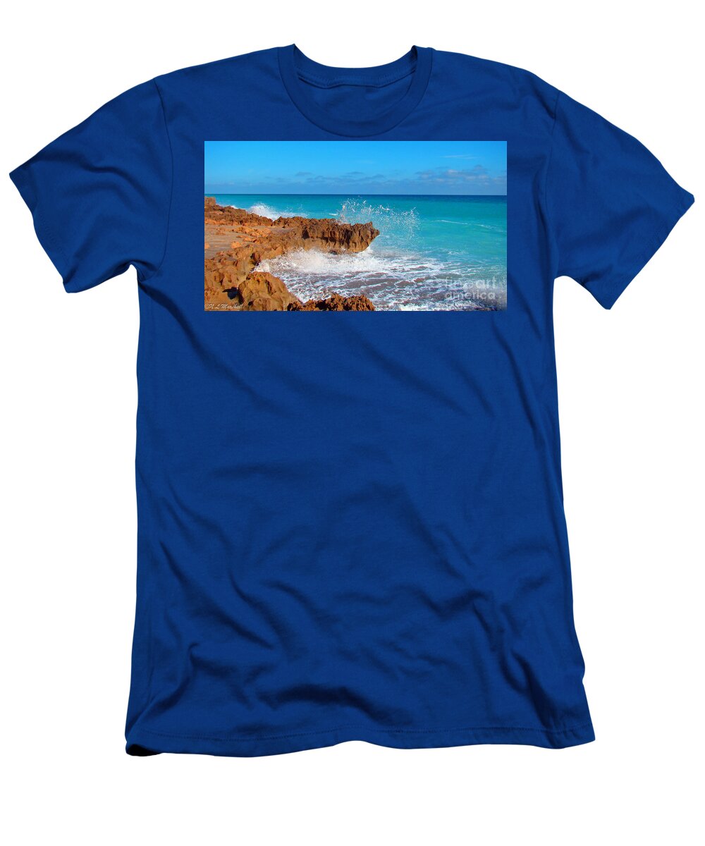 Rocks T-Shirt featuring the photograph Ross Witham Beach 6 by Nancy L Marshall