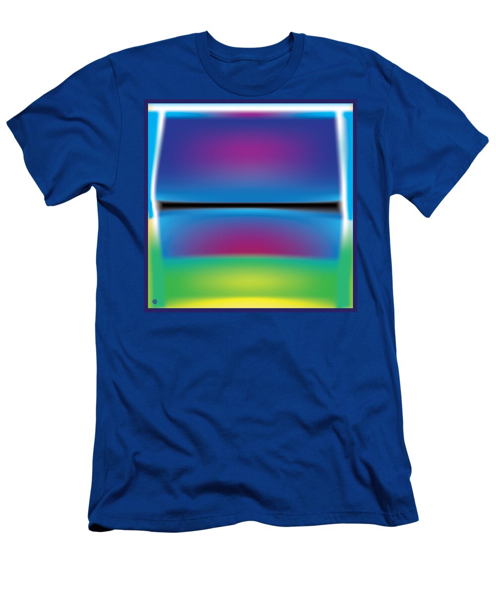 Decorative T-Shirt featuring the digital art Rothko Blue Yellow by Gary Grayson