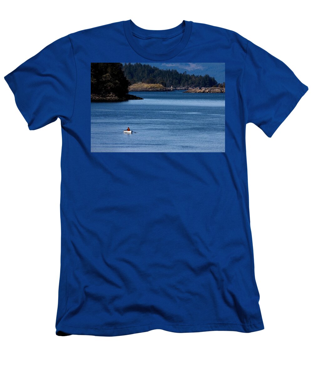Rowboat T-Shirt featuring the photograph Row Row Row Your Boat by Peggy Collins