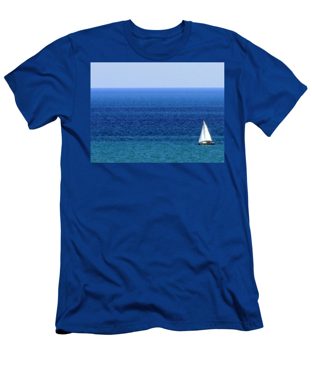 Sailboat T-Shirt featuring the photograph Sailboat 1 by Anita Burgermeister