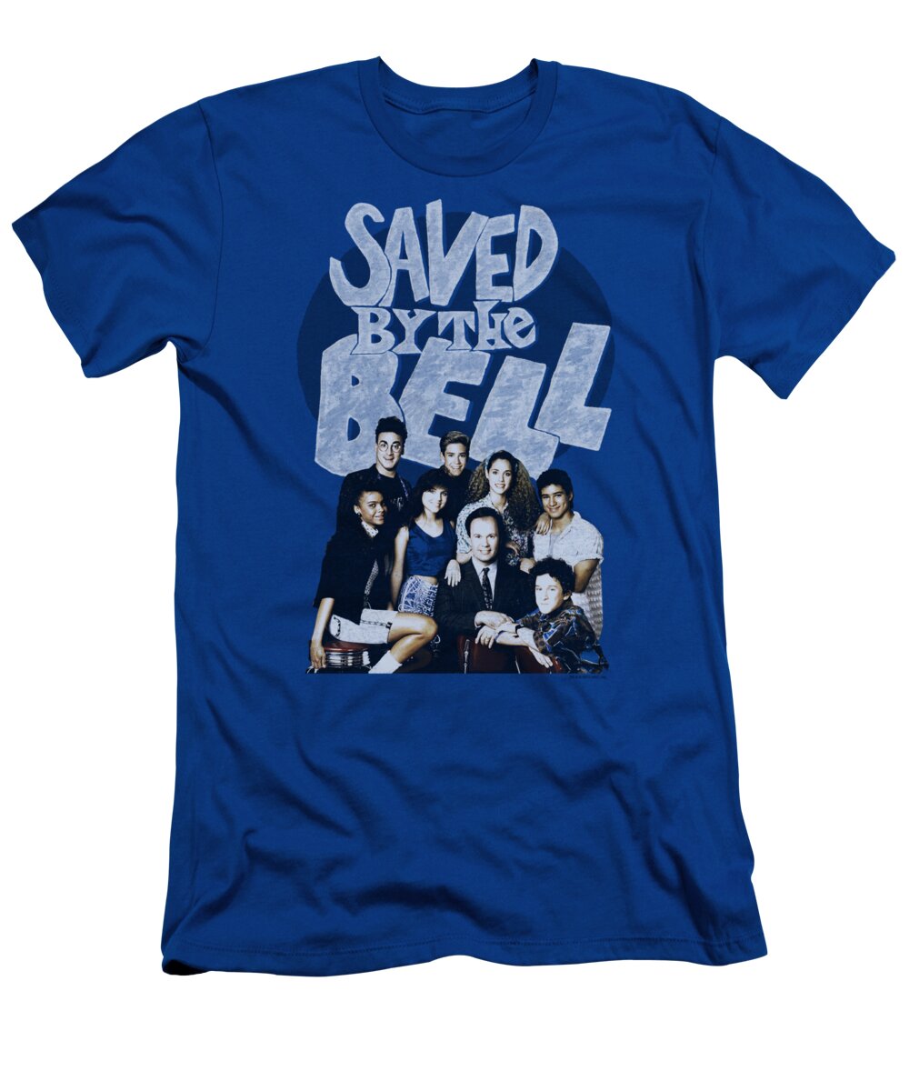 Saved By The Bell T-Shirt featuring the digital art Saved By The Bell - Retro Cast by Brand A