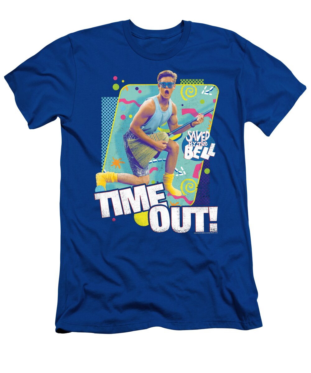  T-Shirt featuring the digital art Saved By The Bell - Time Out by Brand A