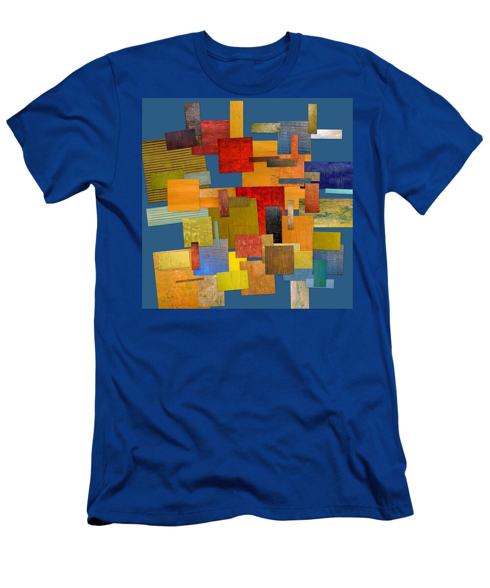 Textural T-Shirt featuring the painting Scrambled Eggs lV by Michelle Calkins