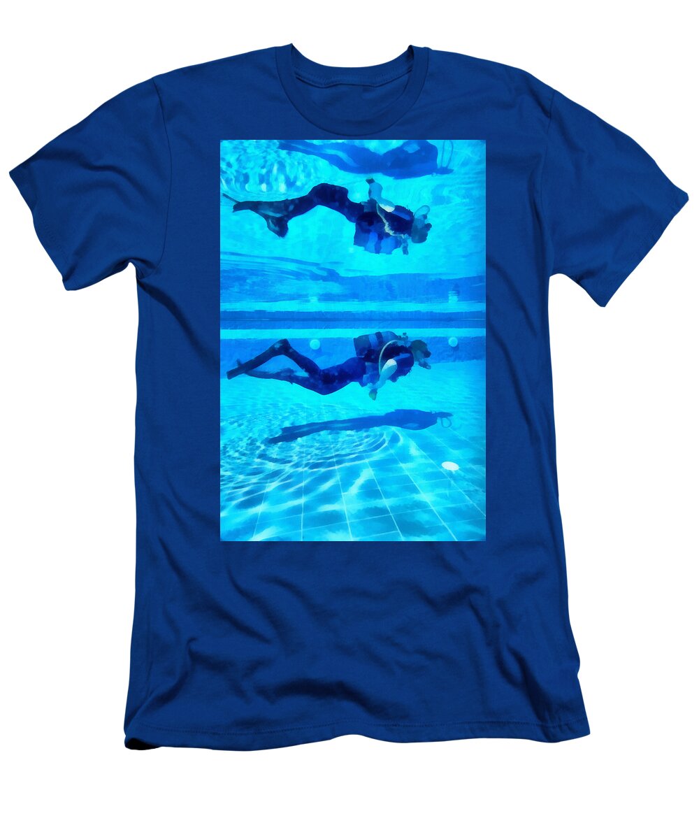 Active T-Shirt featuring the digital art Scuba Diver by Roy Pedersen