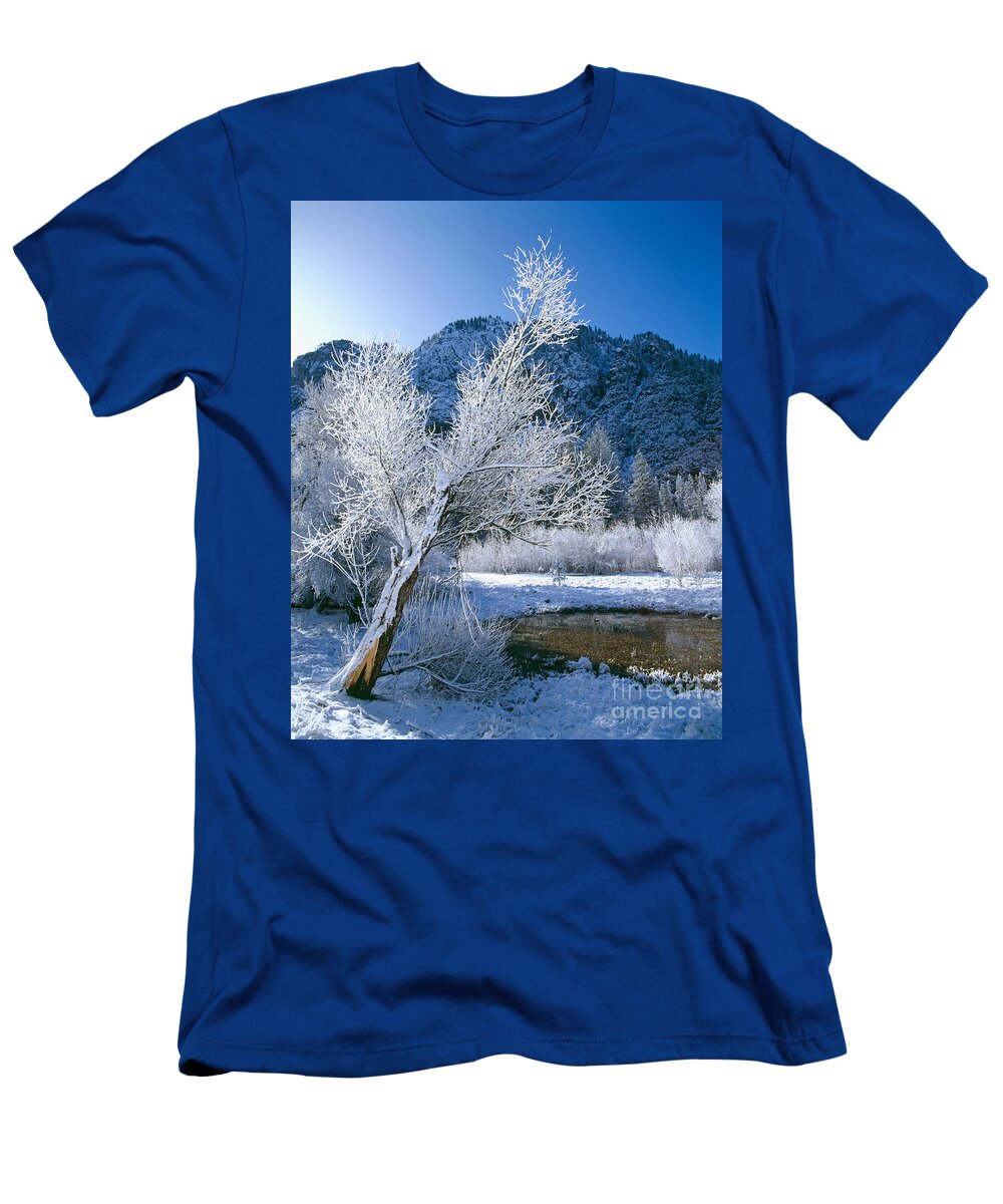 Snow T-Shirt featuring the photograph Snow-covered Trees In Yosemite by Tracy Knauer