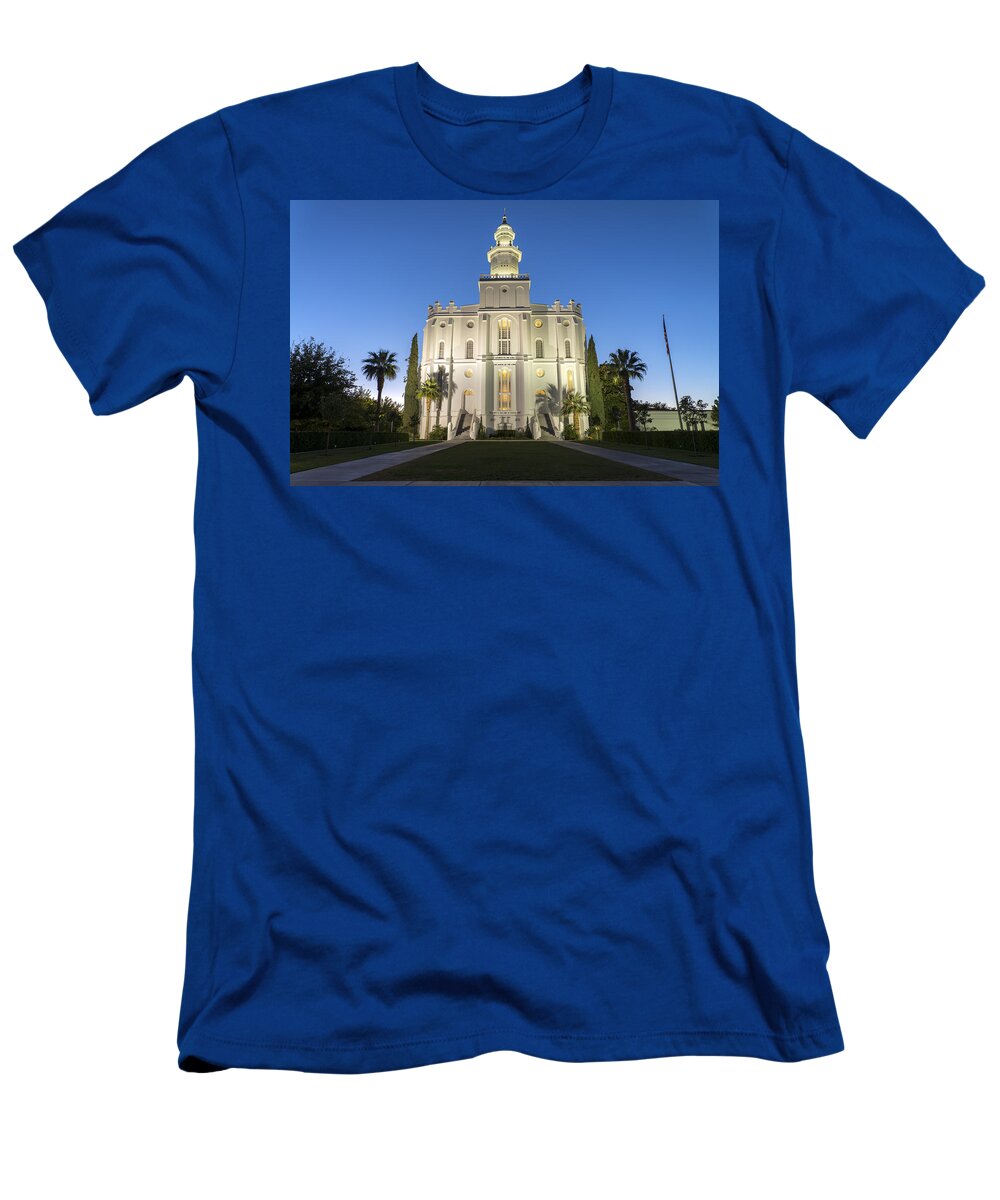 Utah T-Shirt featuring the photograph St. George Temple by Dustin LeFevre