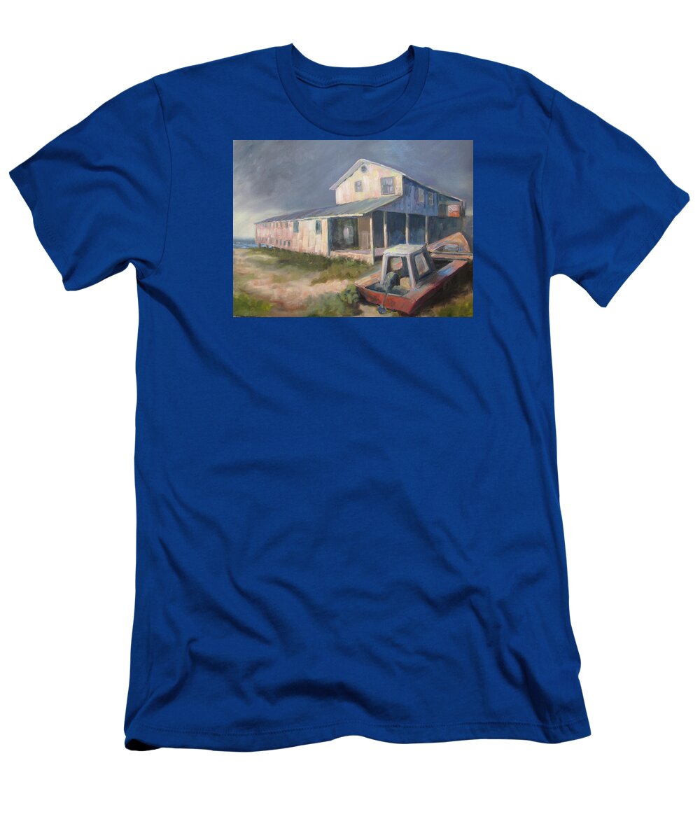 Oysters T-Shirt featuring the painting Storm Brewing by Susan Richardson