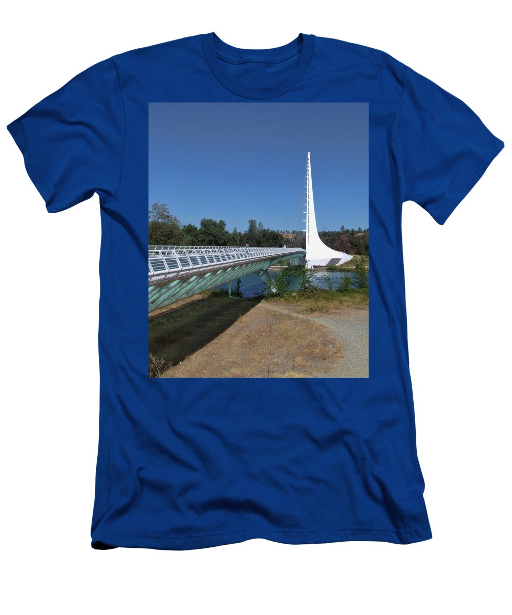 Bridge Framed Prints T-Shirt featuring the photograph Sun Dial Bridge 2 by Ron Roberts
