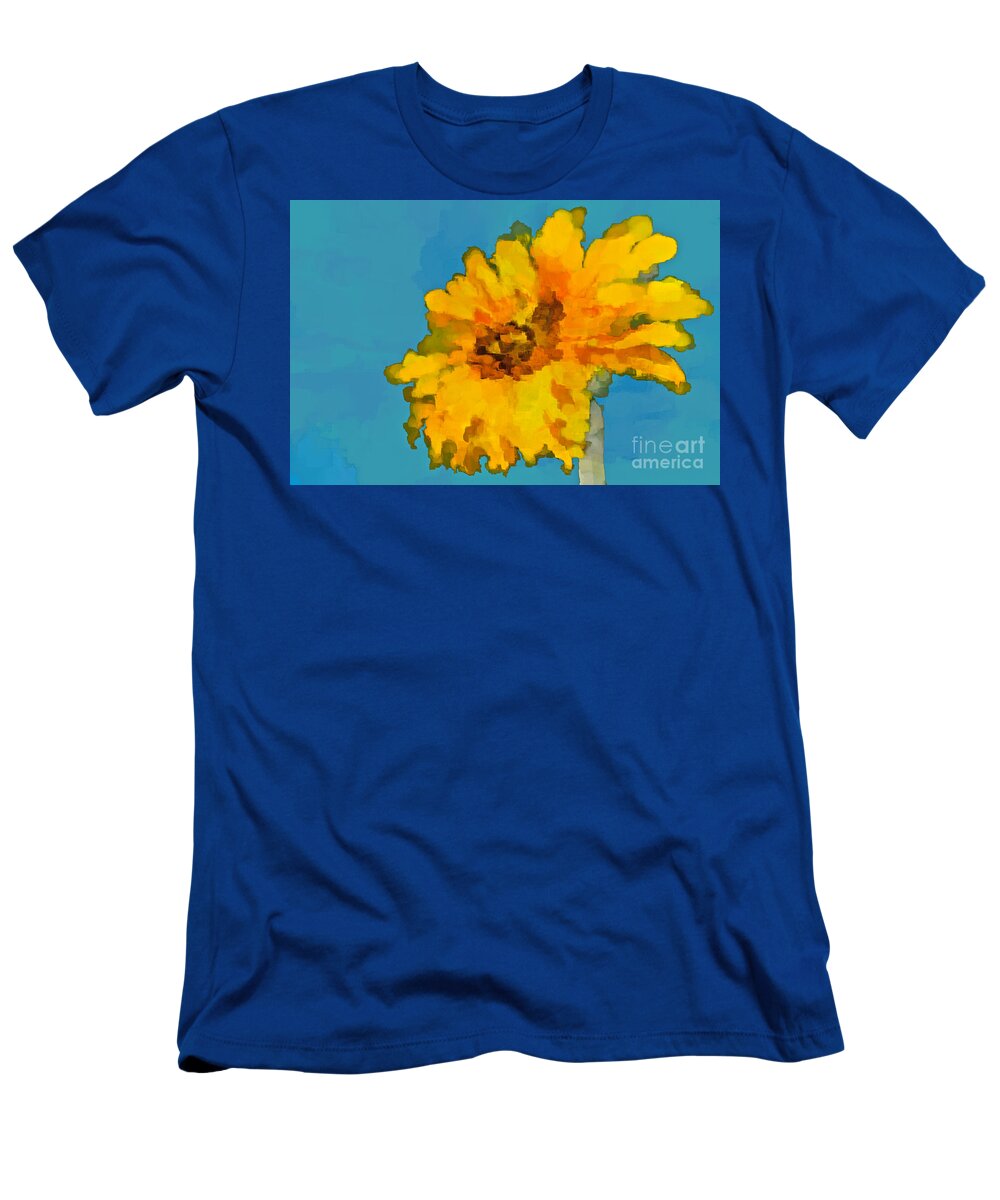 Sunflower T-Shirt featuring the photograph Sunflower Illusion by Gwyn Newcombe