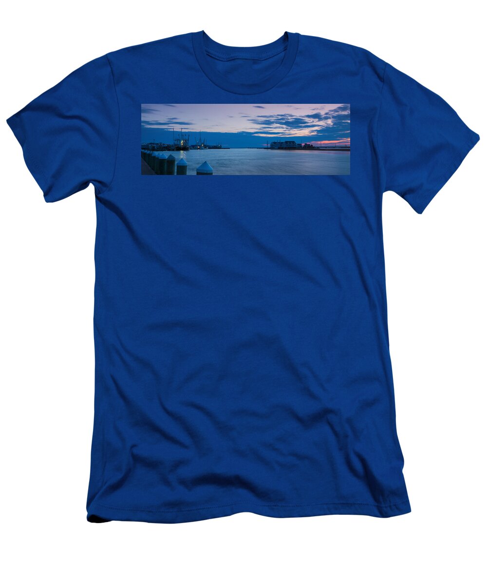 Chincoteague T-Shirt featuring the photograph Sunset over Chincoteague Inlet by Photographic Arts And Design Studio