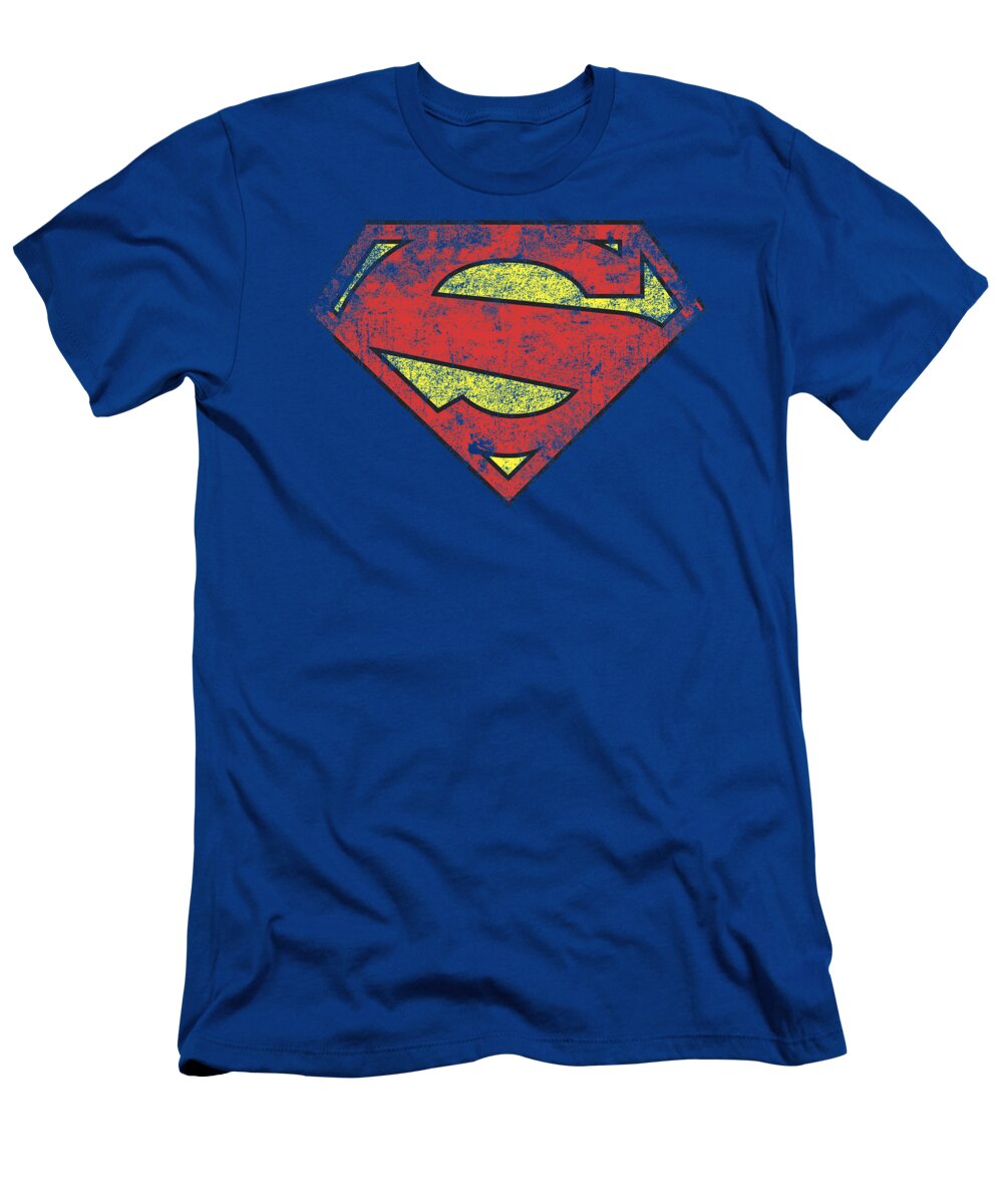  T-Shirt featuring the digital art Superman - New 52 Shield by Brand A